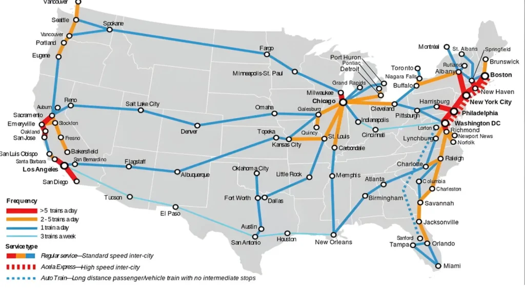 Amtrak Branford Station and Routes Map
