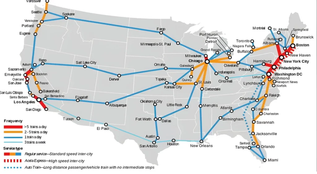 Amtrak Guilford Station and Route Map